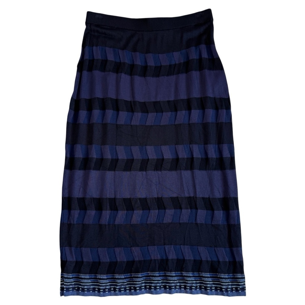 Diane von Furstenberg Rosa Ribbed-knit Midi Skirt Size Large